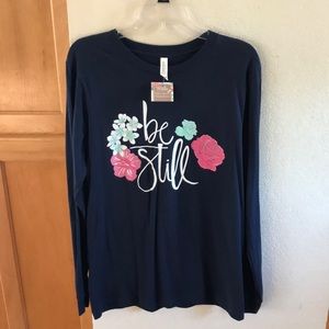“Be Still” Faith boutique, long-sleeved shirt